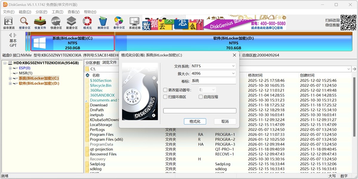 DiskGenius���ļ�PE��32λ��ͼ2